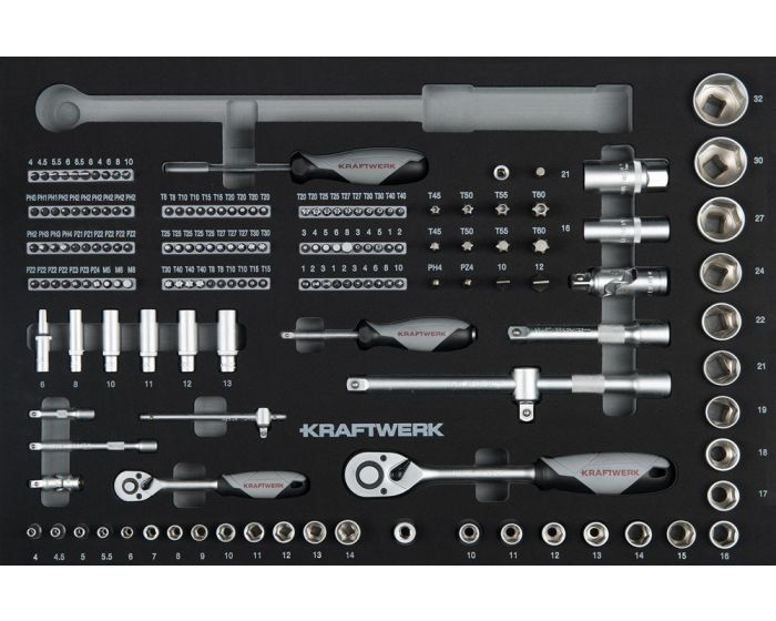 Assortiment-d'outils-1/4-"--1/2-"-164-pièces