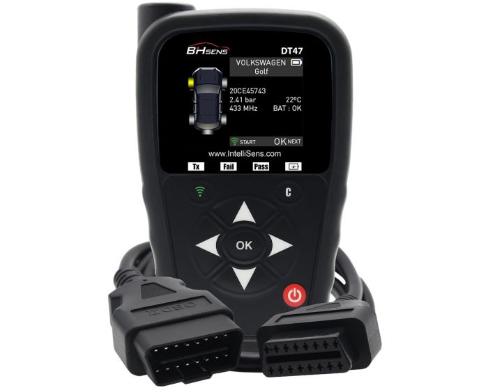 Outil-TPMS-avec-fil-OBDII,-bluetooth-et-écran-2,8-pouces