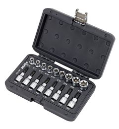 Jeu-de-douilles-embout-Torx-1/2-"-17-pièces